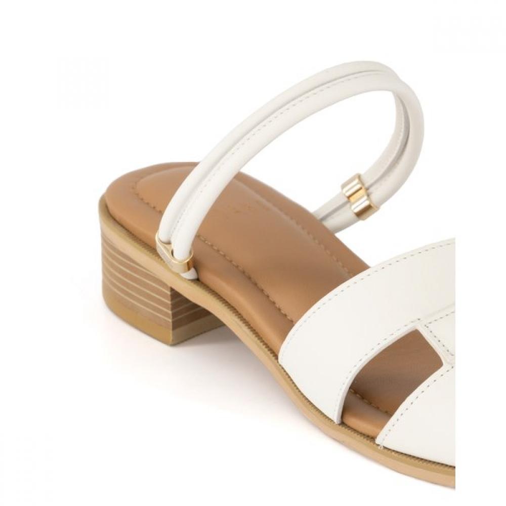 Daks Women S SandalS 3.5cm Semi caSual Two Way Dld302 Cream White