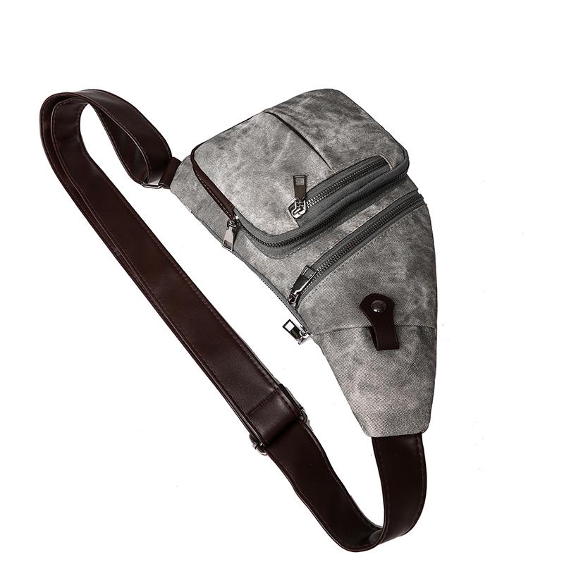 Shoulder Bag Women's Large Capacity Soft Leather Handbag Male Chest Bag