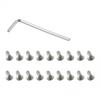 Silver Screws Steel 18 X Screws Mounting Replacement