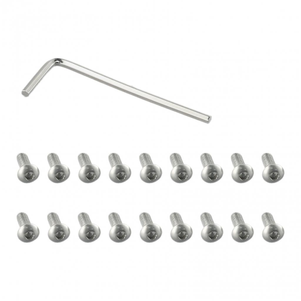 Silver Screws Steel 18 X Screws Mounting Replacement