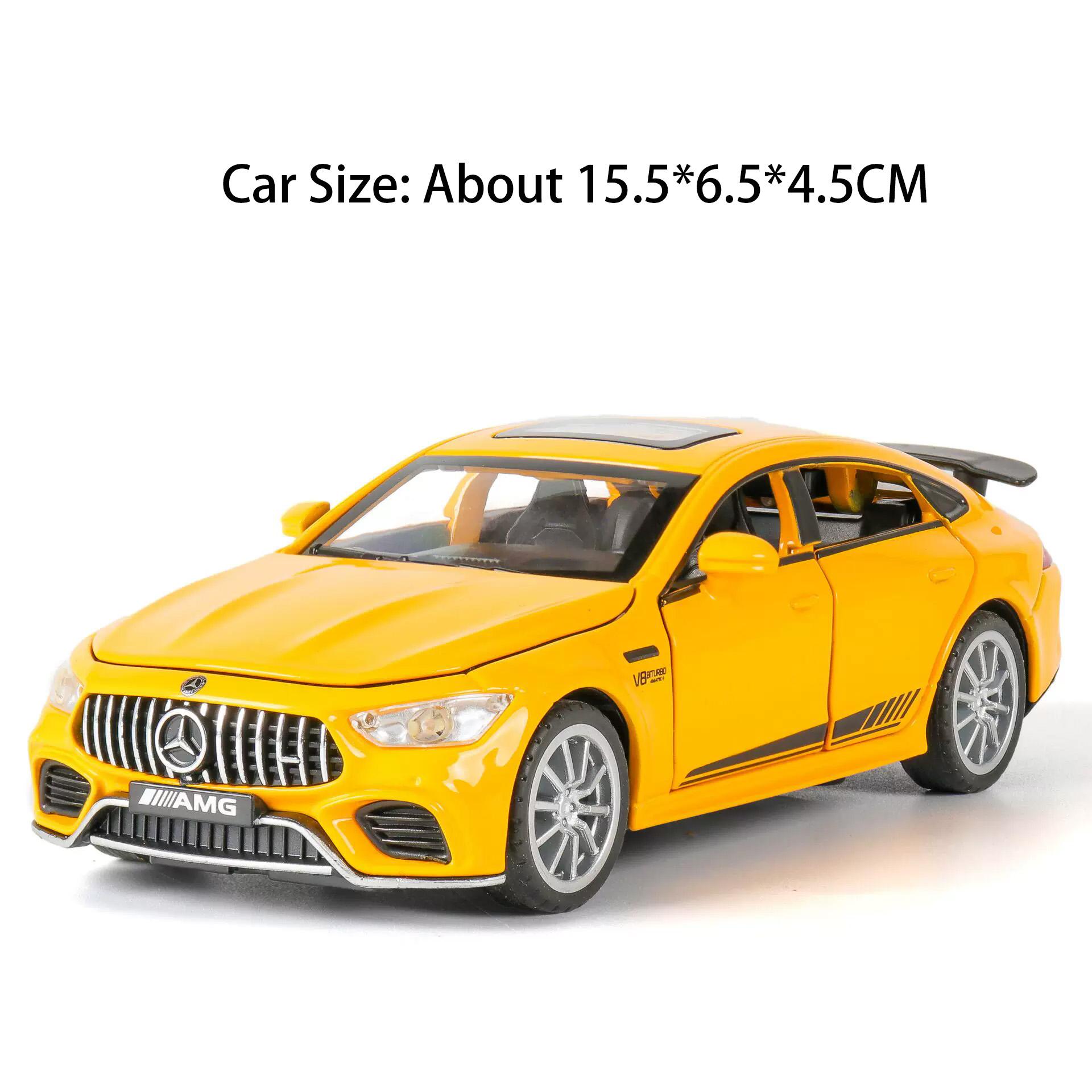 

1:32 Scale GT63S C260L Car Model Toy Sound Light Doors Opened Models Pull Back Alloy Body Vehicle Educational Gifts for Children
