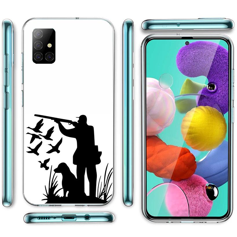 Hunting Fishing Man Phone Case For Samsung Galaxy A52 A32 A22 A12 A51 A31 A50S A30S A20S A10S Note 20 Ultra 10 Plus S10 A72 A71