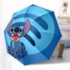 Disney Stitch,Disney Manual Opening and Closing Umbrella, 8-Rib Reinforced Folding Design, Lightweight