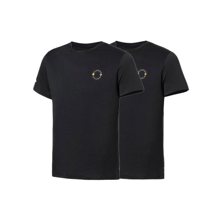 Li Ning Running Collection T Shirts Men's Crew Neck Moderate Straight Fit ATSS019-2