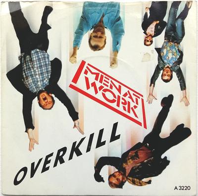 Disque 7 pouces MEN AT WORK Overkill EP CA3220 1983 UK Rock Occasion