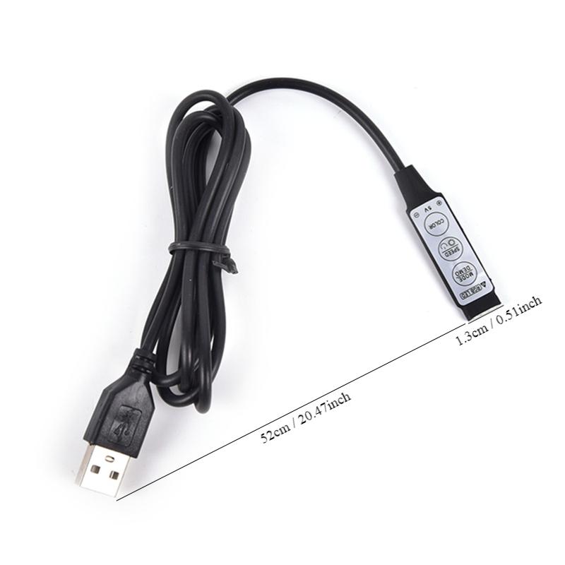 LED Controller 5V USB LED Strip Remote Control 3 Keys RGB Controler Mini Dimmer For SMD 5050 2835 3528 LED Lamp Tape