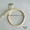 Long, single-piece clip-in hair extension for highlighting, with ear-hanging design and invisible straight dyed strands.