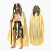 Egyptian Pharaoh Cosplay Costume Set Halloween Outfit Stage Props Performance
