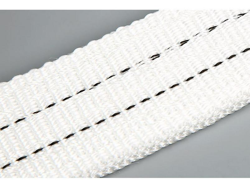 Przemysłowy Biały Płaski Pasowy Zawiesie Dźwigowe Holownicze, Zawiesie Do Podnoszenia o Udźwigu 2/3/5/10 Ton, Dostępne w Długościach 6/8 Metrów