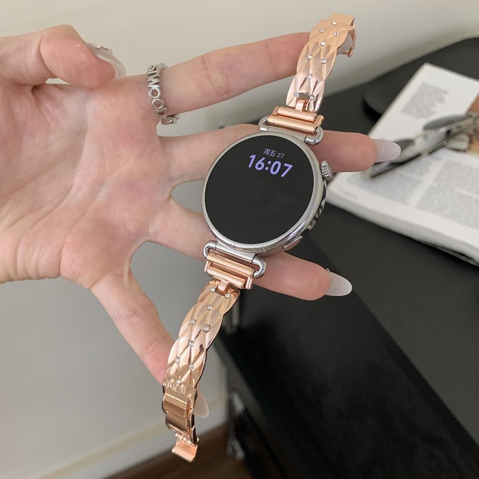 

18/20/22 мм ремешок для часов Samsung Galaxy Watch 8/7/4 6 Classic 5 Pro, блестящий браслет с алмазным плетением для Amazfit GTS Bip 18MM