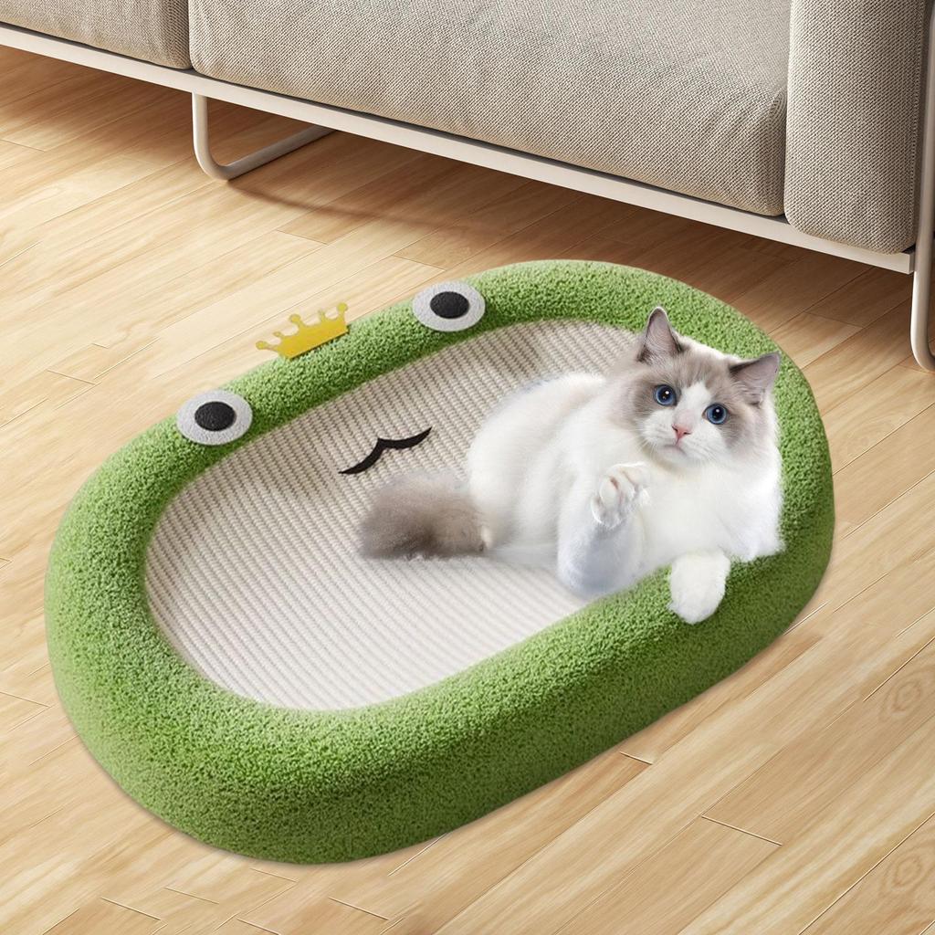 Cat Scratcher Lounge Furniture Protection Pet Supplies Pet Bed Frog Design Cat Scratching Board for Indoor Cats Grinding Claw