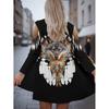 Boho Chic Printed Loose Long Sleeve Open Front Cardigan Women Comfortable Casual Outerwear