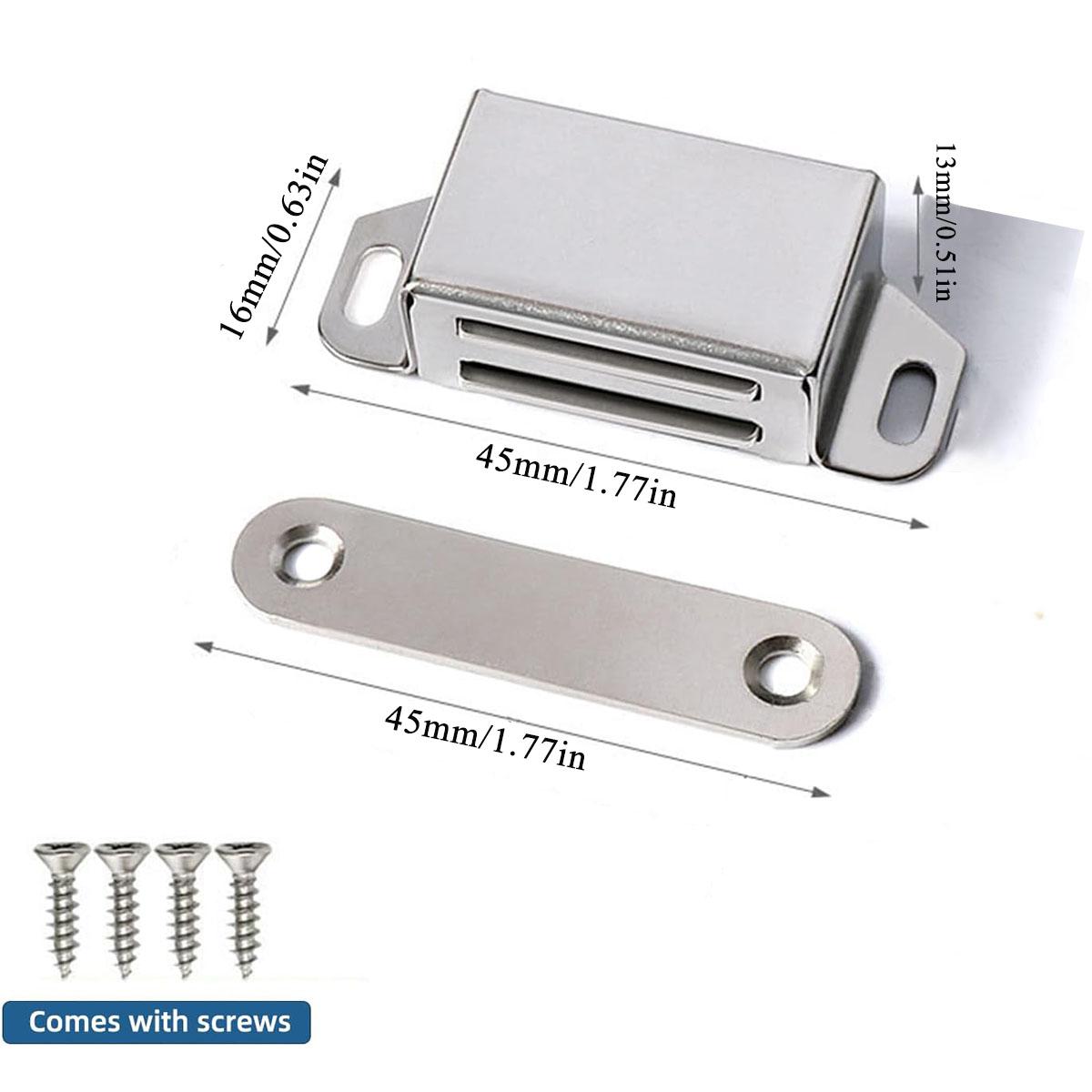 

Мини Магнитная Защелка для Шкафа, Защелка для Двери с Сильным Магнитом для Шкафа, из Нержавеющей Стали для Ящика Комода Кухонного Шкафа
