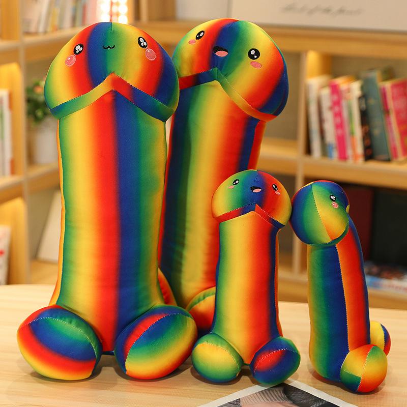 30-90cm Full Size Cute Flesh-colored Penis Plush Toy Pillow Sexy Soft Toy Stuffed Funny Cushion Simulation Lovely Gift For Girls