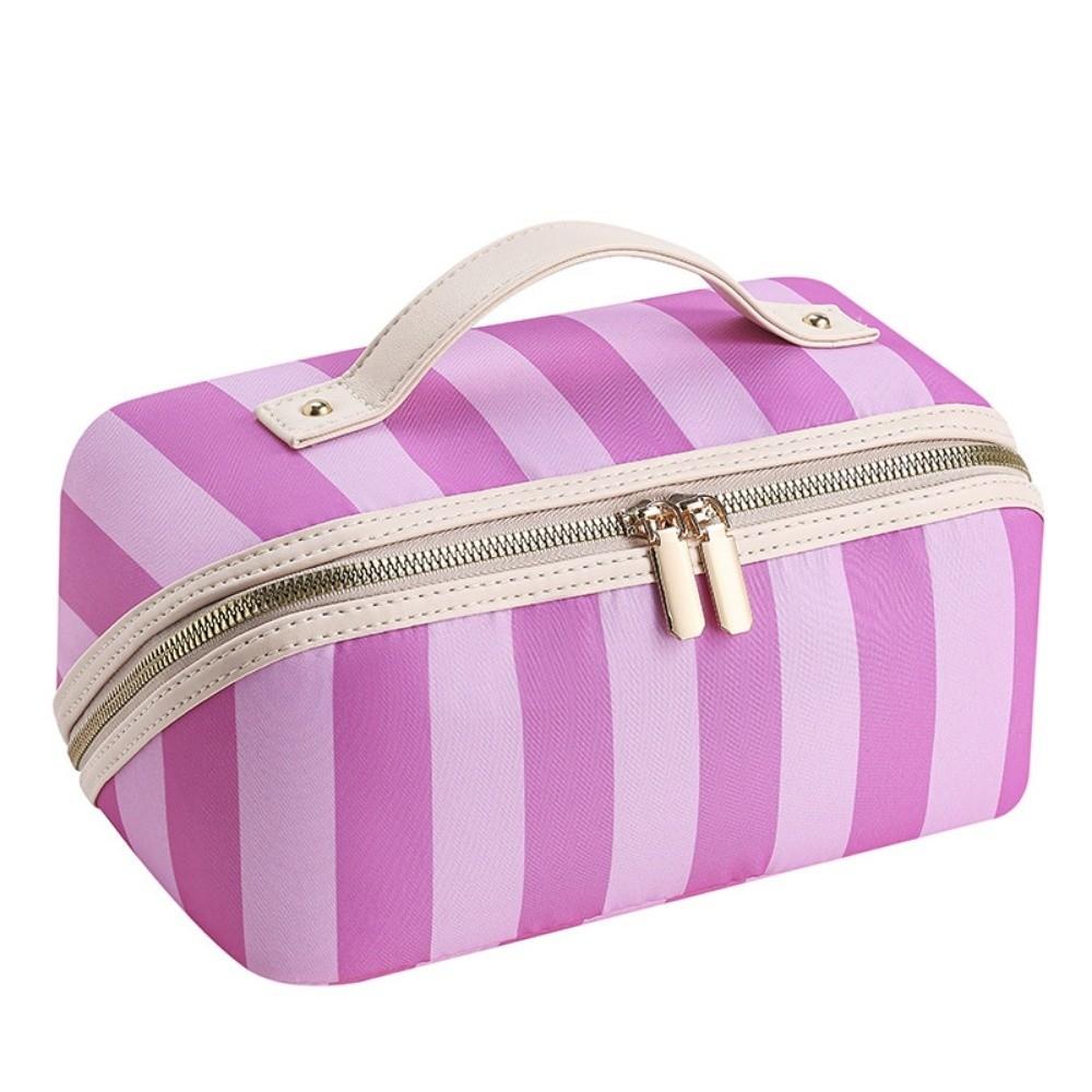 Polka Dot/Striped Women's Cosmetic Bag Vintage Travel Cosmetic Case  Makeup Accessory