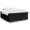 VidaXL Bed Slat Base with Mattress Black 180x200 Cm Fabric 3285493