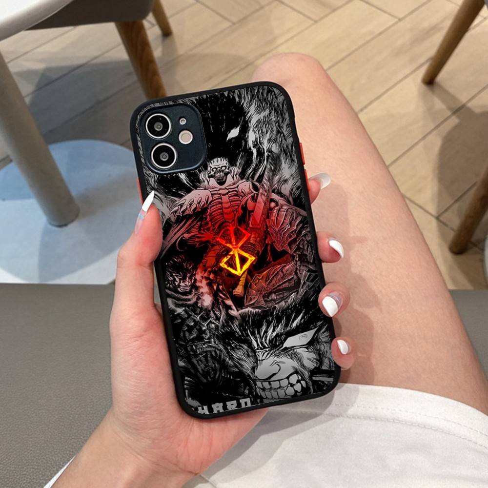 Berserk Guts Hot Anime Phone Case For IPhone 16 15 14 11 12 13 Pro Max Plus 12 XS Max Back Cover Matte Case