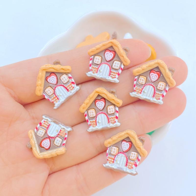 20 Stück Niedlicher Weihnachts-Schneemann, Weihnachtsmann, Lebkuchenmann, Weihnachtsbaum, Flache Rückseite, Harz, Scrapbooking, DIY, Schmuck, Dekoration, Zubehör
