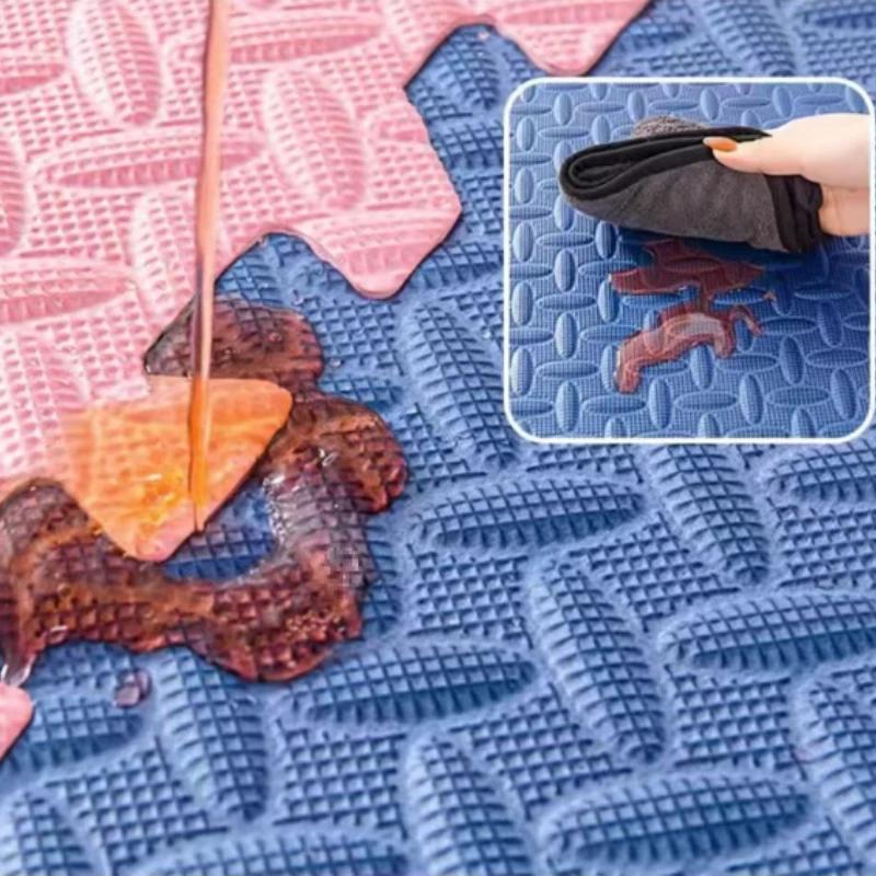 Thickened Foam Patchwork Mat Children's Tatami Crawling Pad Water Absorbent Dirt Resistant Carpet Bedroom Bedside Puzzle Floor