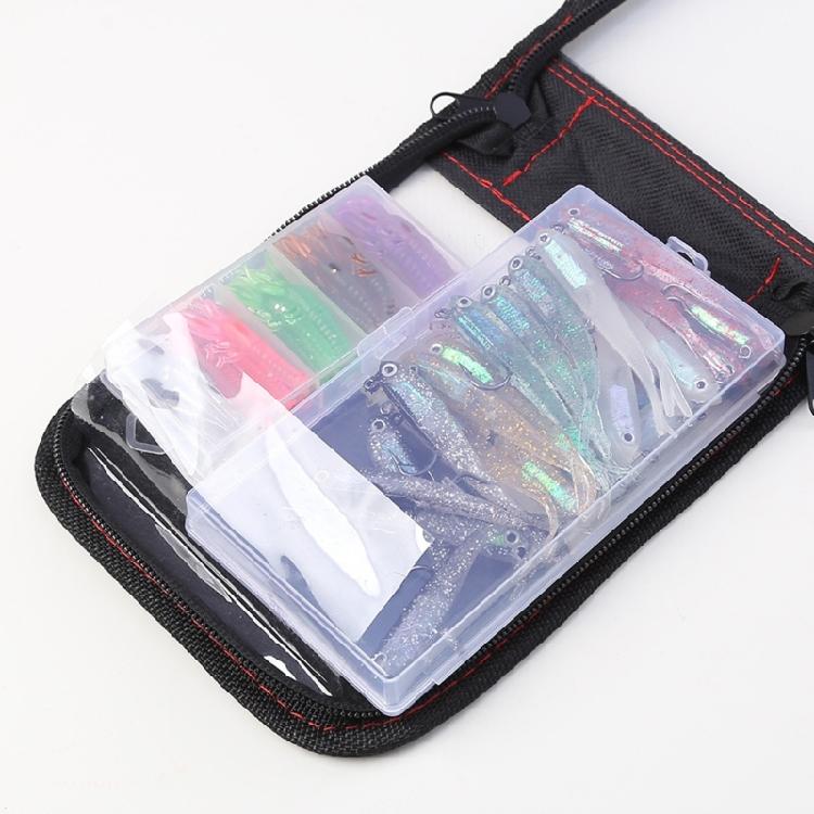 Portable Squid Jigs Bag with Zippers Waterproofs Cuttlefish Octopuses Fishing Lures Bag Fishing Lures Storage Case