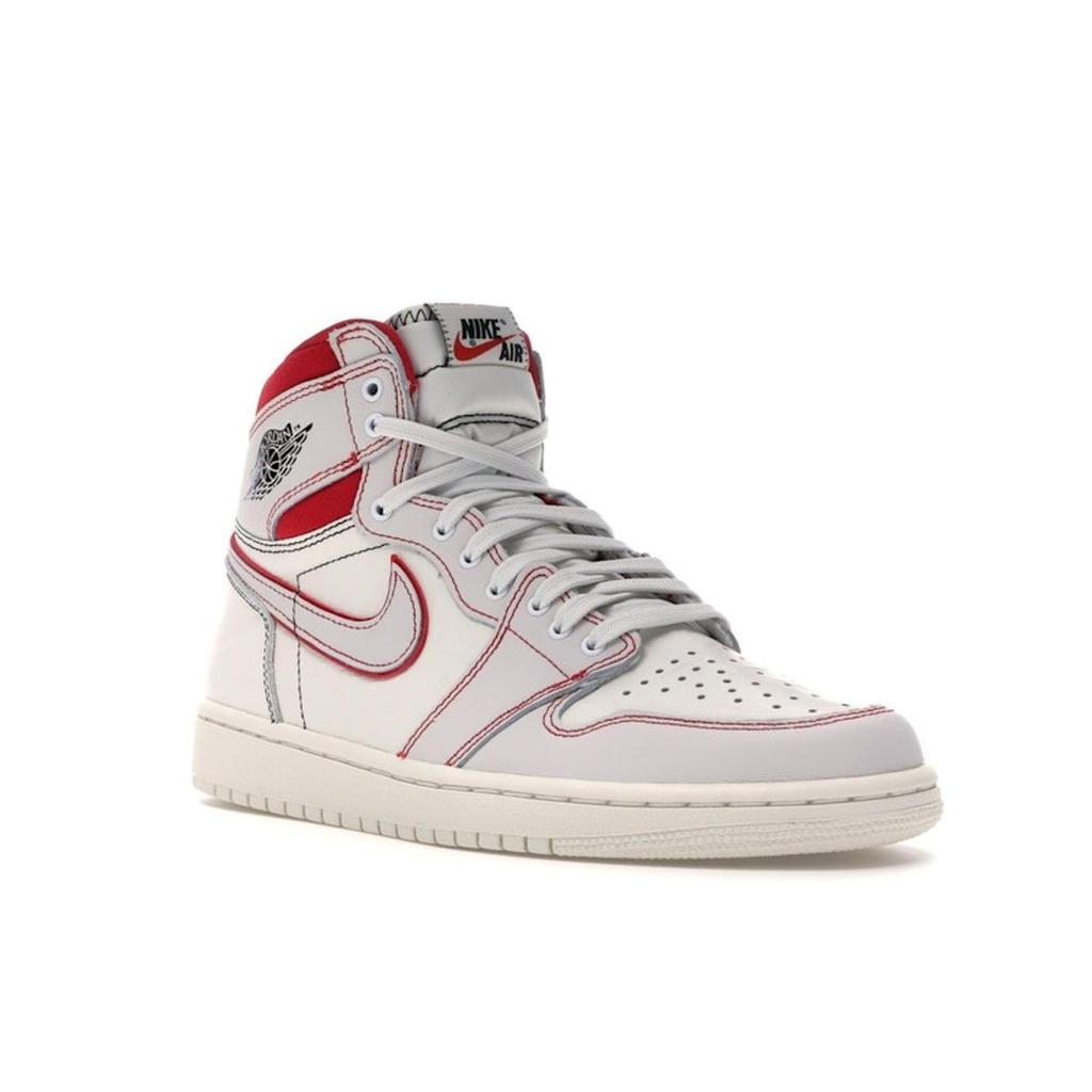 Air Jordan 1 Retro High OG Phantom Men Sneakers White Sail Black-Phantom-University-Red 555088-160
