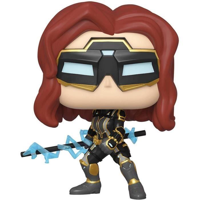 Figurine Funko Pop! Marvel: Avengers Game - Black Widow (Stark Tech Suit) W/ Glow Chase