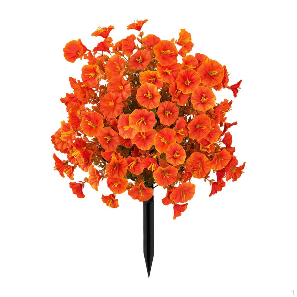 Artificial Flowers Decorative for Garden, Realistic Garden Stake, Easy Care Yard And Grave