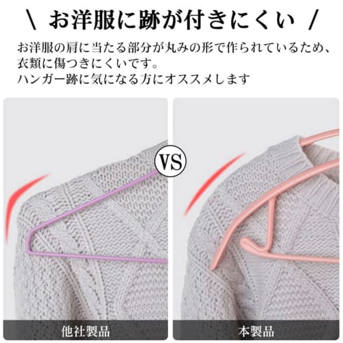 MIGABER Non-Slip Hangers, 20-Piece Set, Non-Marking, Stylish Laundry Hangers, Non-Slip, Firm, Shape-Retaining Hangers, Pants Hangers, Wet/Dry Clothes