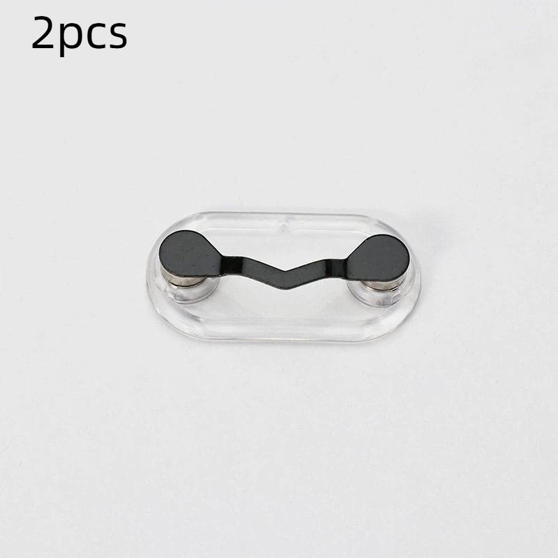 Magnetic Eyeglass Holder Clip Magnet Brooch For Shirt Collar Id Badge Holder And Earphone Clip Magnetic Accessory 1/2Pcs