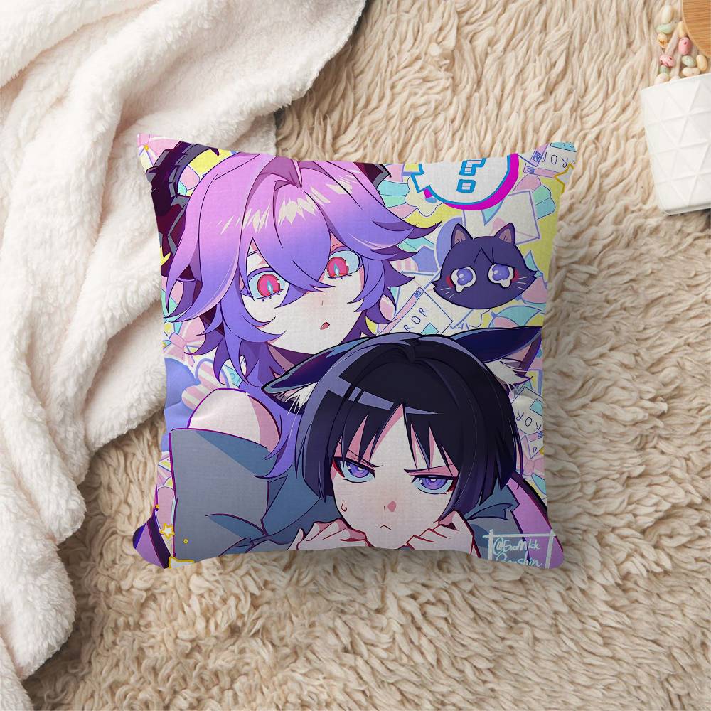 Durin wanderer Genshin Impact Cushion Cover Pillowcase Upholstery Sofa Throw Pillow Home Decor Pillowcas