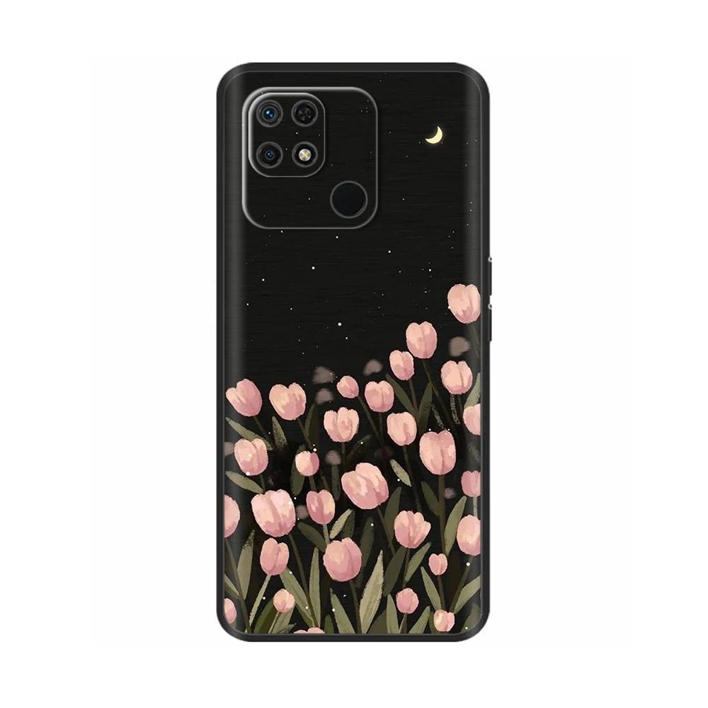 Pour Redmi 10C Coque Mignon Dessin Animé Silicone Liquide Souple Boîtier de Téléphone Pour Xiaomi Redmi 10C Coque Arrière redmi10C 10 C Coques Fundas