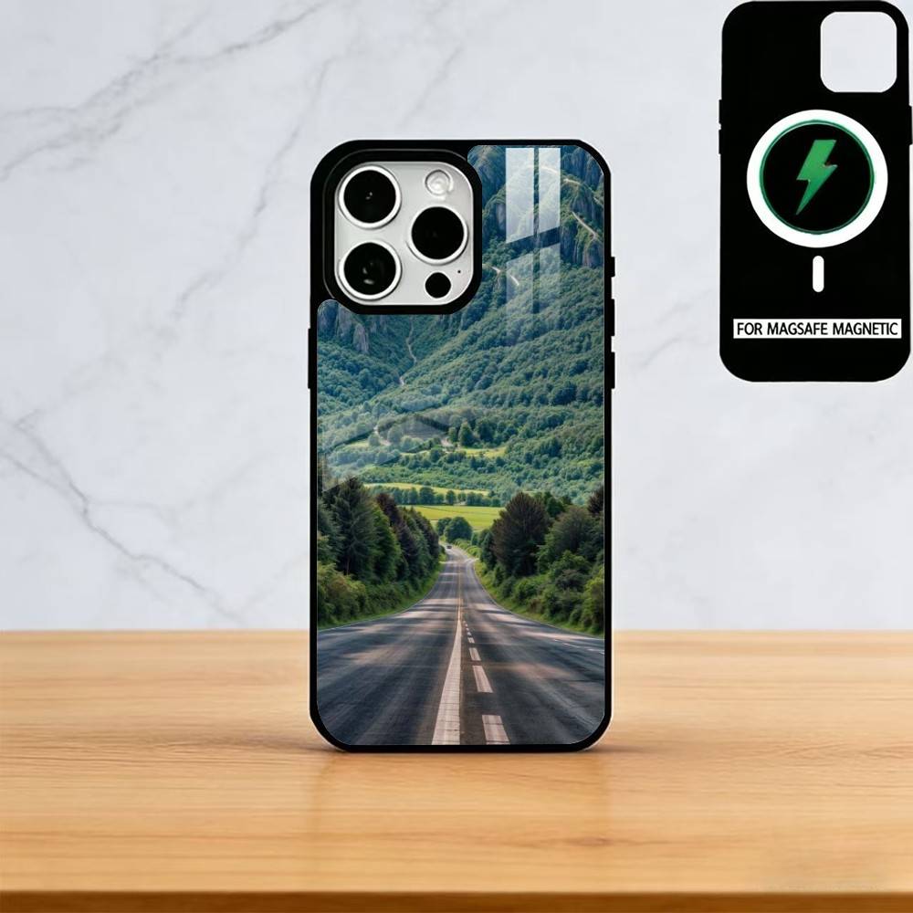 Mountains And Lakes Phone Case For iPhone17,16,15,14,13,12,11 Plus,Pro Magnetic with Magsafe Wireless Charging