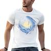 Ocean wave whale Ocean Animals Swimming Beautiful TShirt Plus Size Short Sleeve TShirt
