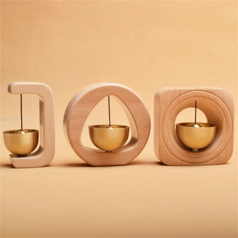Traditional Japanese Wooden Wind Bells Doorbell for Home Entry Gift for Family Doorbell with Pleasant Ringing for Coming