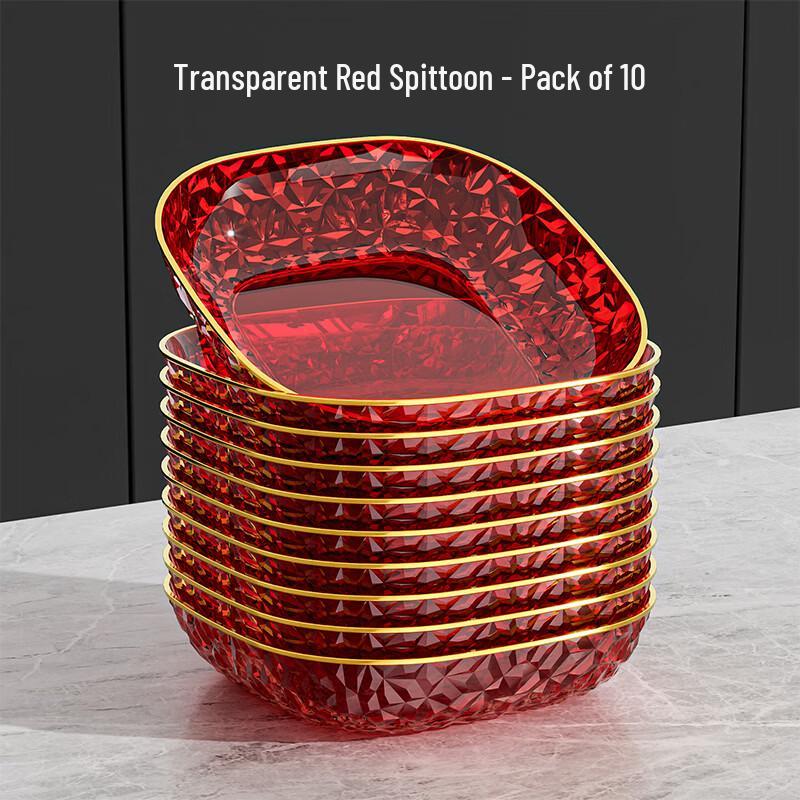 KANGMO Праздничный Красный Утолщенный Пластиковый Набор для Косточек (10-Pack)