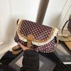 Sweet Lace Ladies Flap Crossbody Bag Polka Dots Vintage Canvas Sling Bag  Daily Use