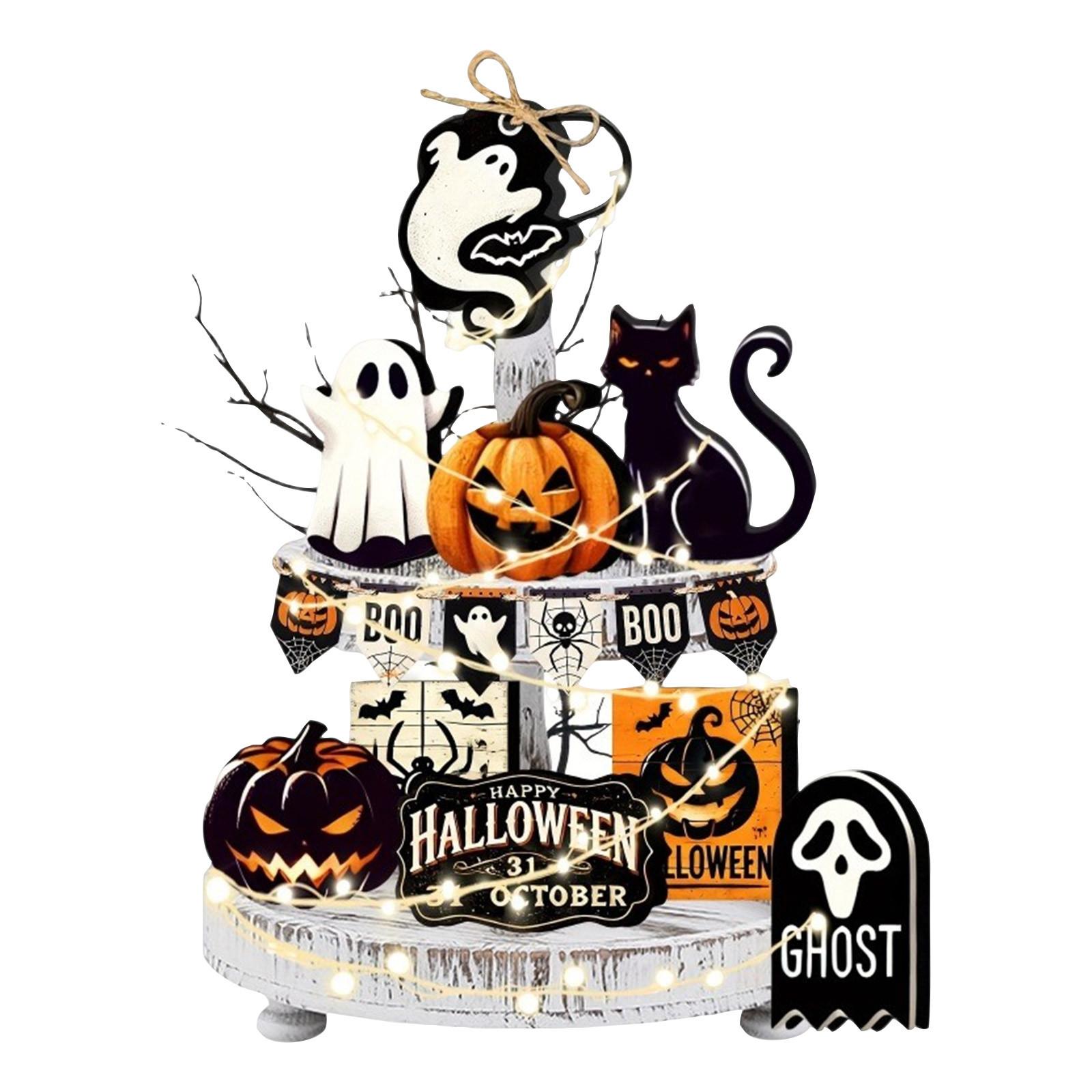 

HALLOWEEN OCTOBERHalloween Hanging Pumpkin And Other Wooden Decorations Halloween Wooden Hangtag One Size