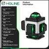 HGLINE 4D 16 Lines Green Line Laser Level With 1.2m Tripod APP Remote Control Horizontal Vertical Measuring Laser Instrument