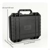 Hard-Hard-Shell Case Empty Plastic with Handle Sturdy for Travel