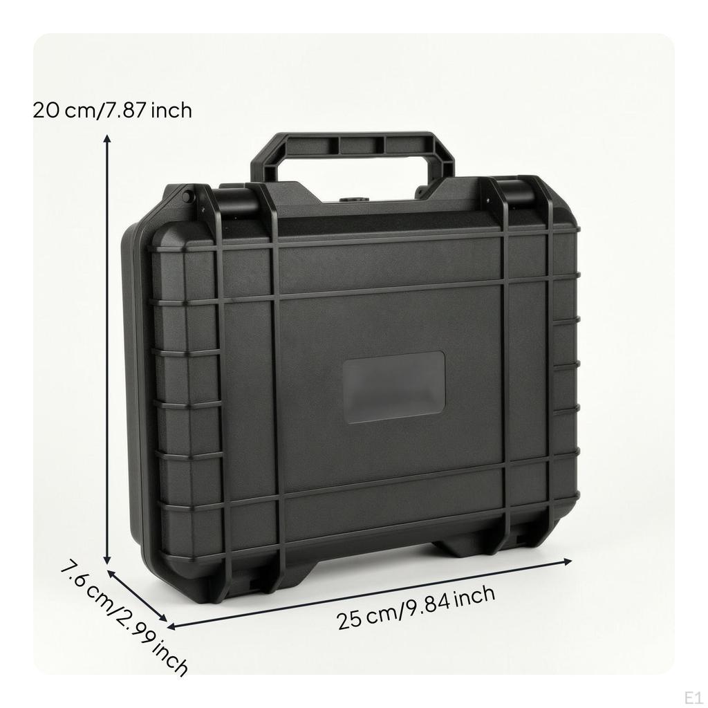 Hard-Hard-Shell Case Empty Plastic with Handle Sturdy for Travel