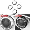 4Pcs Carbon Fiber Car Door Audio Speaker Cover Trim For BYD Atto 3 Yuan Plus   2024 Interior Moulding Accessories