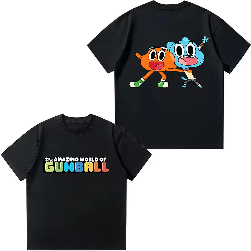 The Amazing World Of Gumball T-shirt For Boys Girls 2026 New Kids Cartoon Tops Tees Boys Short-sleeved Tshirt Children Clothing