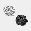 NICOLE LOGO SATIN HAIR SCRUNCHIE_2 COLOR