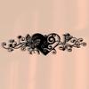 2D Metal Wall Decor Heart Butterfly Flower Modern Art for Home Office Gift