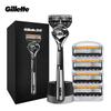 Gillette Fusion 5 ProGilde Rasierer mit Klingen 1 Griff+5 Klingen +1 Halter