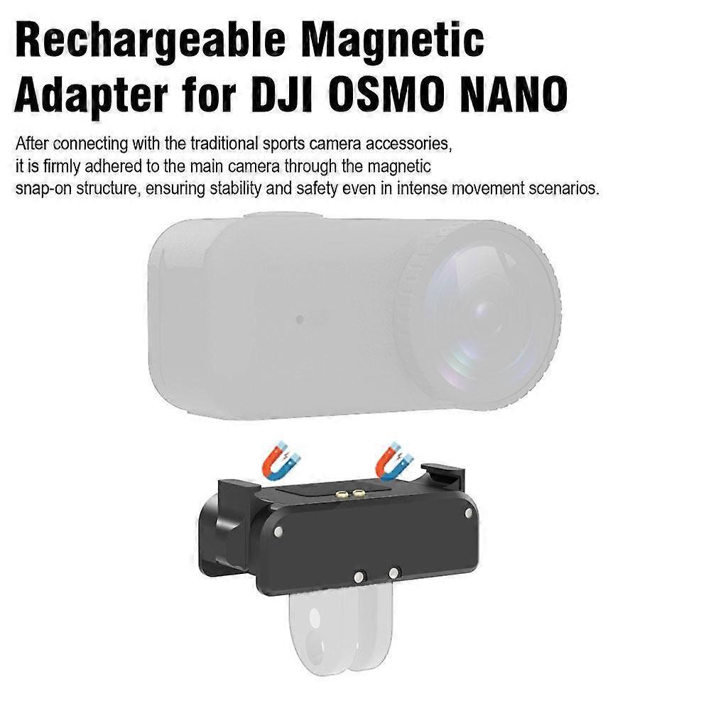 Action Camera Accessories Quick Release Mount Rechargeable Magnetic