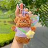 Wear Bear Clothes Plush Keychain Backpack Pendant Cartoon Kids Gift Decoration