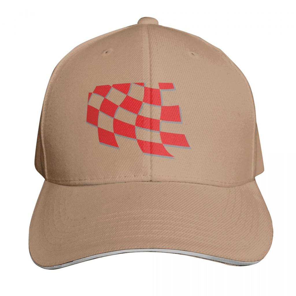 Croatia Retro Checkered Red White Home Baseball Cap Unisex Women Casual Summer Sport Sun Cap