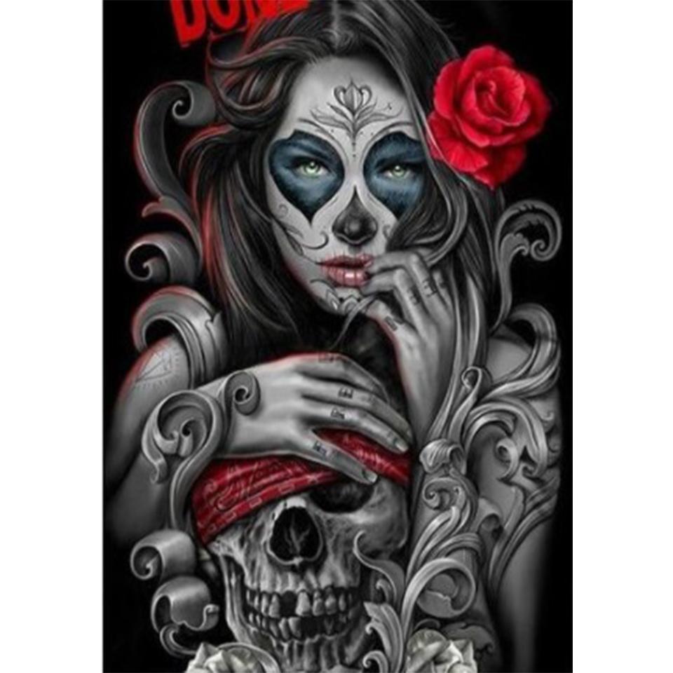 5D DIY Halloween Diamond Painting Full Diamond Embroidery Beauty Rhinestone Art Picture Mosaic Cross Stitch Kit Home Decor