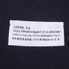 Excellent LOEWE Scarf Anagram logo embroidery Navy wool mens Used